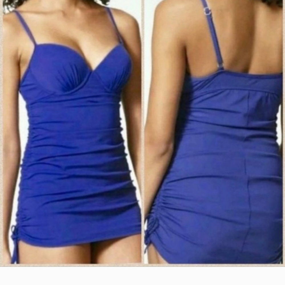 Assets (spanx) swimdress bathing suit L